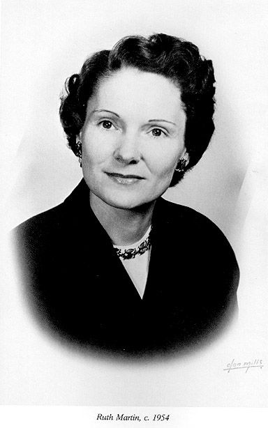 Senator Ruth Martin Martin Family History
